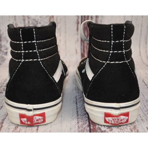 AWESOME Vans Old Skool SK8 Hi Black High Top Sneakers - Kid's 2.0 EU 32.5 UK 1.5 - Picture 9 of 9